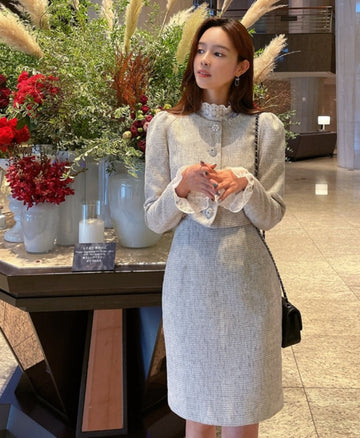 Kisuel Puff Tweed Jacket